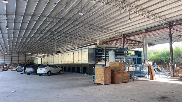 盛怀单板烘干机在国外的案例现场